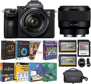 Sony Alpha a7 III Mirrorless Digital Camera with 28-70mm Lens & 50mm Lens Bundle