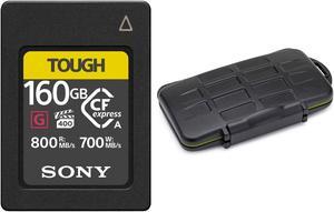 Sony CFexpress Type A 160GB Memory Card and Storage Carrying Case