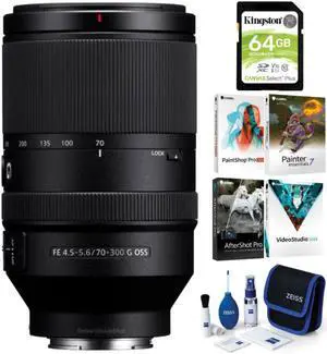 Sony FE 70-300mm f/4.5-5.6 G OSS E-Mount Telephoto Zoom Lens Bundle