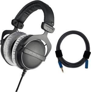Beyerdynamic DT 770 PRO 80 Ohm Over-Ear Studio Headphones (Black) Bundle