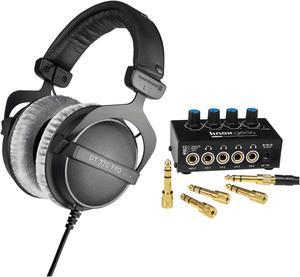 Beyerdynamic DT 770 PRO 80 Ohm Over-Ear Studio Headphones (Black) Bundle