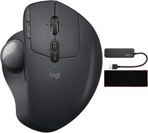 Logitech MX Ergo Advanced Wireless Trackball with Extended Mouse Pad Bundle