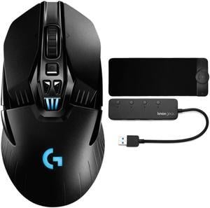 Logitech G903 HERO Wireless Gaming Mouse Bundle with Mouse Pad and USB 3.0 Hub