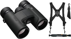 Nikon Prostaff P7 8X30 Binoculars with Harness and Lens Pen Cleaning System