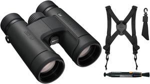 Nikon Prostaff P7 10X42 Binoculars with Harness and Lens Pen Cleaning System