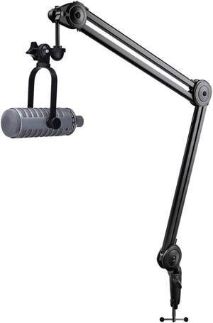 MXL BCD-1 Dynamic Broadcast Microphone (Gray) Bundle with Boom Arm Mic Stand