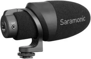 Saramonic CamMic Camera-Mount Shotgun Microphone for DSLR Cameras + Smartphones