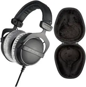 Beyerdynamic DT 770 PRO 80 Ohm Over-Ear Studio Headphones Bundle with Case