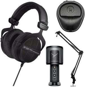 Beyerdynamic DT 990 PRO Studio Headphones (Ninja Black, Limited Edition) Bundle