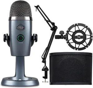 Blue Microphones Yeti Nano Premium USB Microphone (Shadow Gray) Bundle