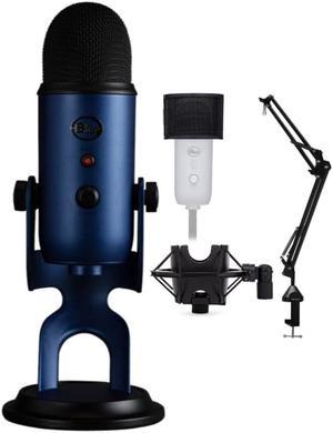Blue Microphones Yeti USB Microphone (Midnight Blue) Bundle