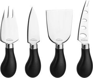 Trudeau Stainless Steel 4 Piece Specialty Set Cheese Knife, Medium, Silver