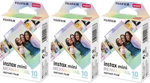 Fujifilm Instax Mini Mermaid Tail Film, Glitter Styles (10 Exposures) 3-Pack