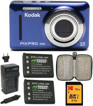 Kodak PIXPRO Friendly Zoom FZ53 Digital Camera with Case and SD Card Bundle