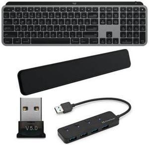 Logitech MX Keys Advanced Illuminated Wireless Keyboard for Mac with Accessories