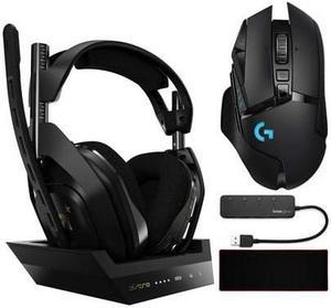 Astro Gaming A50 Wireless Headphones with Base Station Bundle with Gaming Mouse