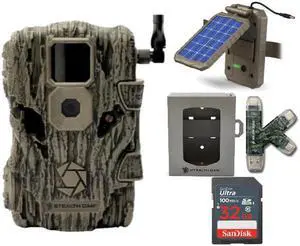 Stealth Cam Fusion X 26MP Trail Camera with Solar Power Panel, and Security Box