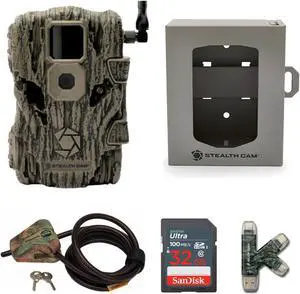 Stealth Cam Fusion X 26MP Trail Camera (AT&T) Super Security Bundle