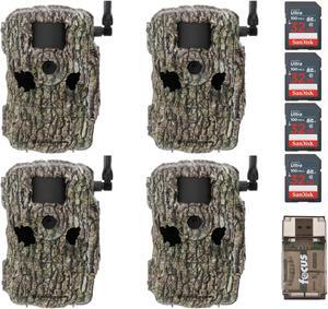 Stealth Cam Fusion XPro 36MP Camera Dual Carrier with SD and Card Reader(4-Pack)