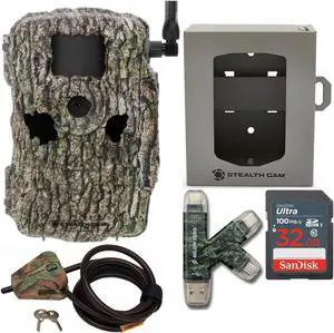 Stealth Cam Fusion X 26MP Dual Carrier Camera (Treebark Camo) Bundle