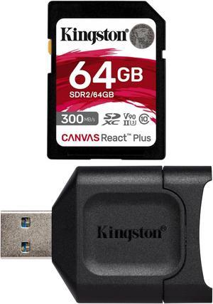 Kingston Canvas React Plus 128GB U3 V90 SDXC UHS-II SD Card (2