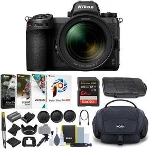 Nikon Z6II Mirrorless with 24-70mm, 64GB Card, Software and Accessory Bundle
