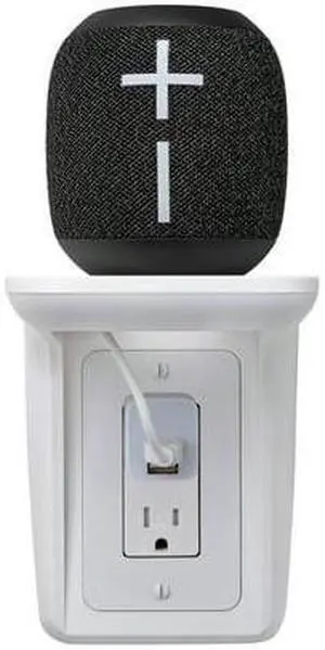 Ultimate Ears WONDERBOOM 2 Portable Speaker with Wall Shelf and Wall Plug