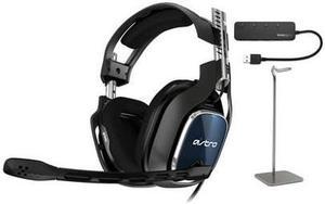 Astro Gaming A40 TR Headset for PS4 and PC/Mac (Black/Blue) with USB Hub Bundle