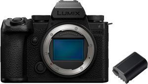 Panasonic Lumix S5 IIX 242MP Full Frame Mirrorless Camera with Phase Hybrid AF bundle