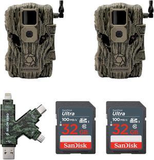 Stealth Cam Fusion X 26 MP Trail Camera (Verizon) with Solar Panel Bundle 2-Pack
