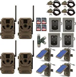 Muddy Manifest Cellular Camera (AT&T) Super Security and Power Bundle (4-Pack)
