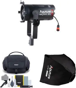 LS 60X Bi-Color Focusing LED wit Aputure LS60 Softbox and Camera Bag