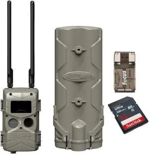 Cuddeback Track Black Flash Standalone Cell Camera with Power Bank Bundle