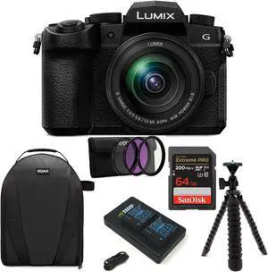 Panasonic LUMIX DC-G95 Mirrorless Digital Camera with 12-60mm Lens Bundle