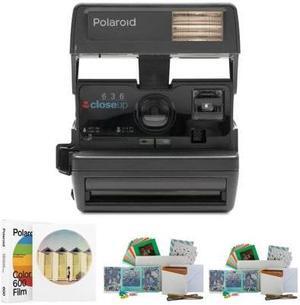 Polaroid OneStep Closeup Camera with Polaroid Color Instant Film Bundle