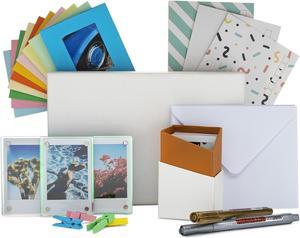 Focus Camera Instax Mini Postcard Set (20-pack, 10 White/10 Mixed)