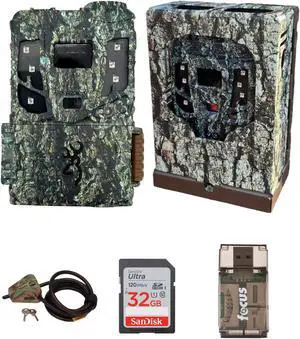 Browning Pro Scout Max HD Cellular TrailCamera, Sec/Box, LockCable 32GB M/CRD,CR