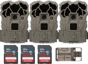 Stealth Cam Veil 22MP Trail Camera (3-Pack) with 32GB Memory Card Bundle