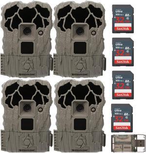 Stealth Cam Veil 22MP Trail Camera (4-Pack) with 32GB Memory Card Bundle
