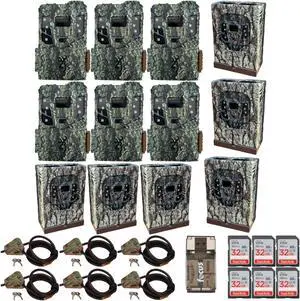 Browning 6PK Pro Scout Max HD Cell TrailCamera, Sec/Box, LockCable 32GB M/CRD,CR