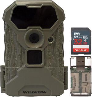Stealth Cam Wildview 12 Megapixel Infrared Trail Camera with Memory Card Bundle