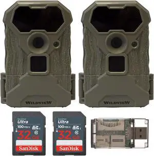 Stealth Cam Wildview 12 Megapixel Infrared Trail Camera Bundle (2-Pack)