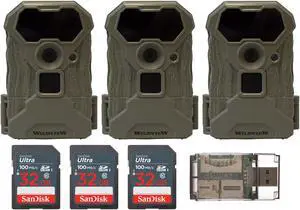 Stealth Cam Wildview 12 Megapixel Infrared Trail Camera Bundle (3-Pack)