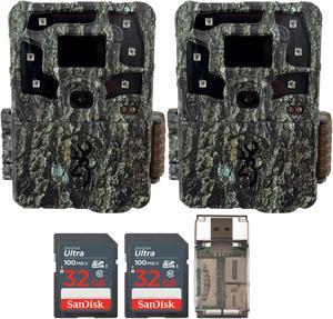 Browning Strike Force Pro X 1080 Trail Camera with 32GB, and SD Card (2-Pack)