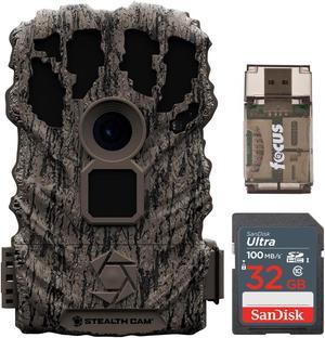 Stealth Cam Browtine 14MP Trail Camera with 32GB Memory Card and Card Reader