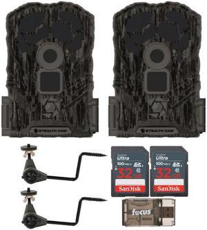 Stealth Cam Browtine 14MP Trail Camera with Video (2-Pack) Bundle