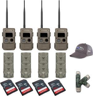 Cuddeback CuddeLink IR LED Camera (LL-2A) with PW-001 and Card (4-Pack)