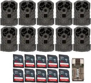 Stealth Cam Browtine 16MP Trail Camera w/32GB SD Card and Card Reader 10-Pack)