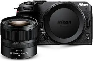 Nikon Z 30 DX-Format Mirrorless Camera with NIKKOR Z DX 12-28mm f/3.5-5.6 PZ VR Lens
