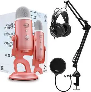 Blue Microphones Yeti USB Microphone Aurora Collection (Pink Dawn) Bundle